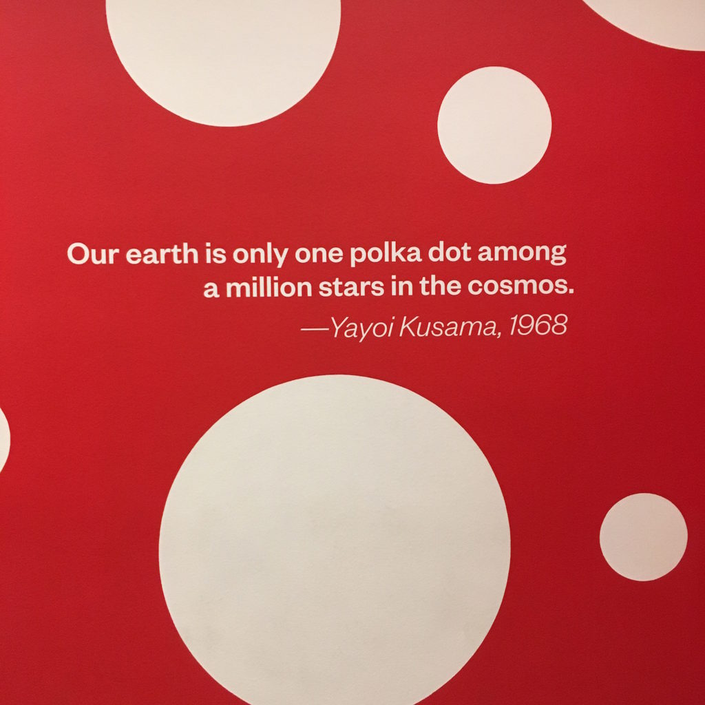 Infinity Mirrors polka dot quote