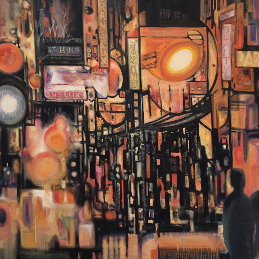 NMWA - Rainy Night Downtown by Georgia Mills Jessup