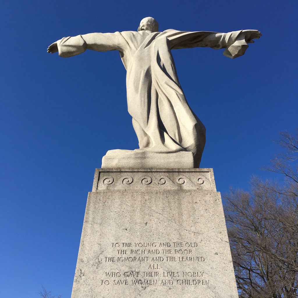 Titanic Memorial - back of memorial