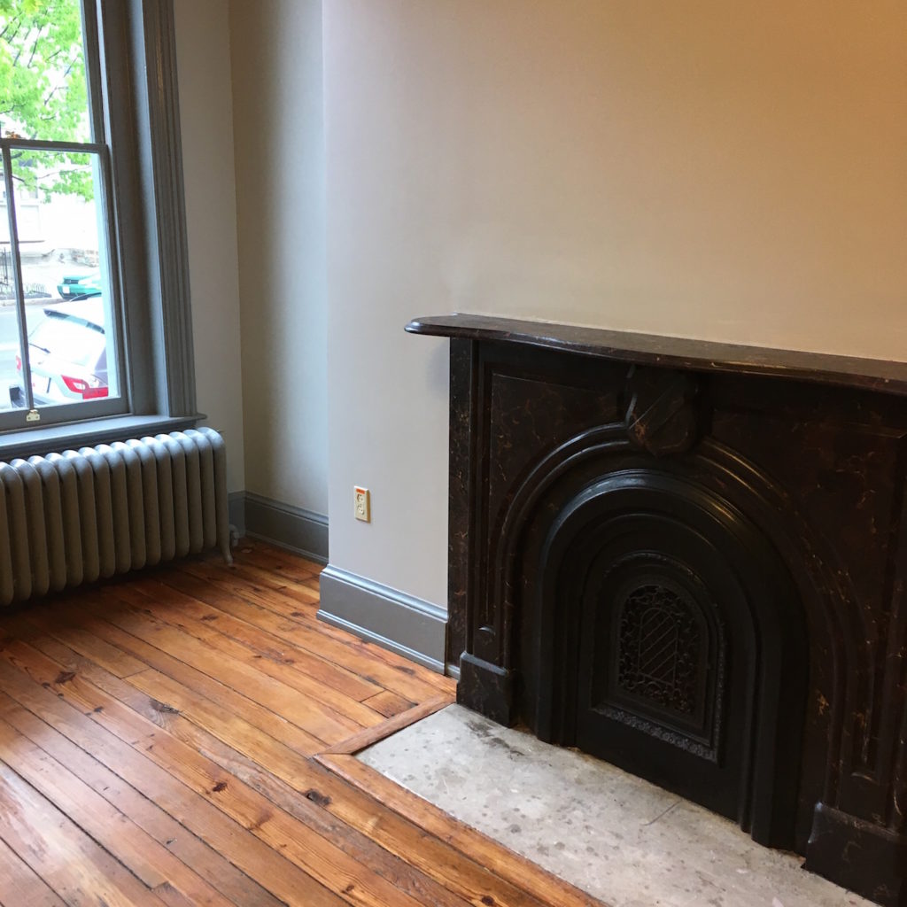 Original fireplace in the Carter G. Woodson Home