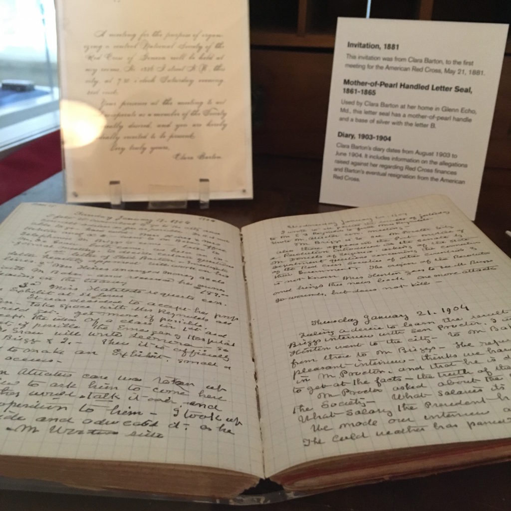 American Red Cross Headquarters - Clara Barton's Diary