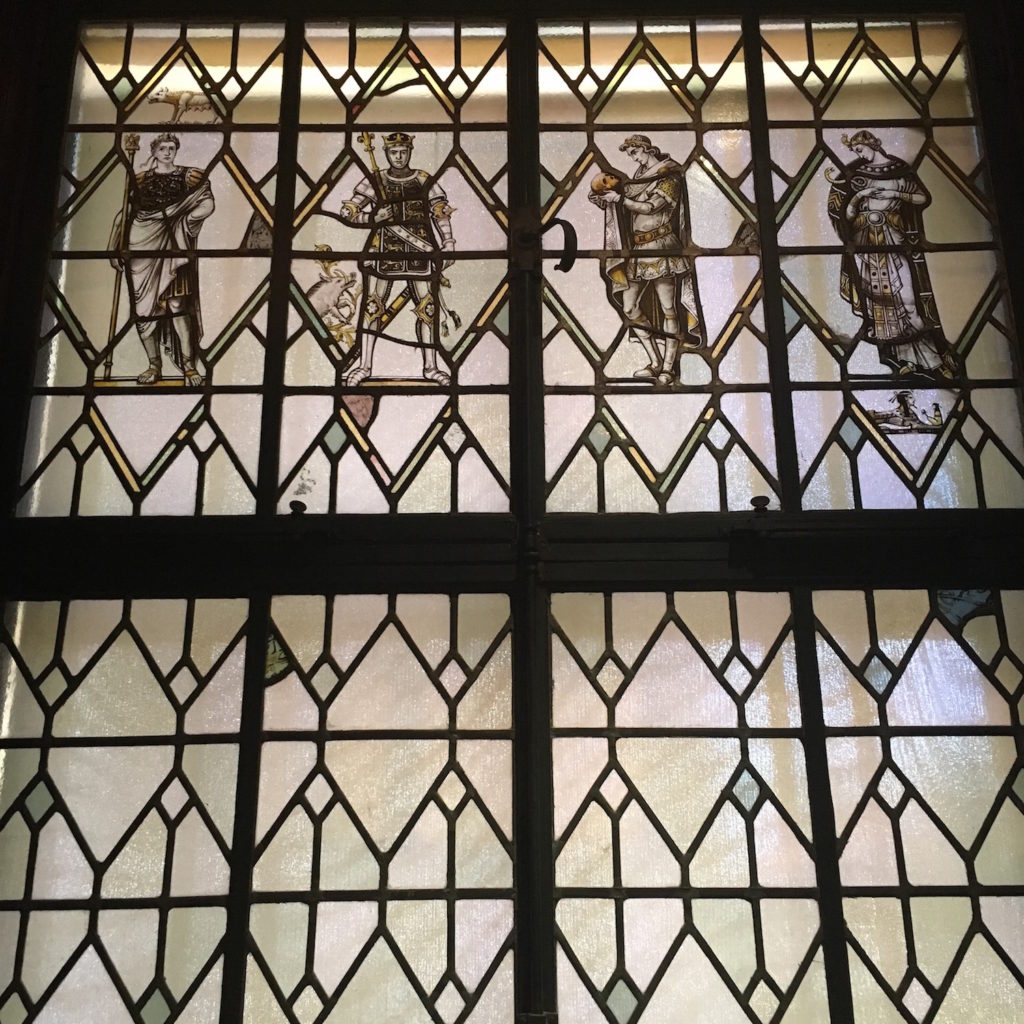 Folger Shakespeare Library - Stained glass window in the Founder's Room