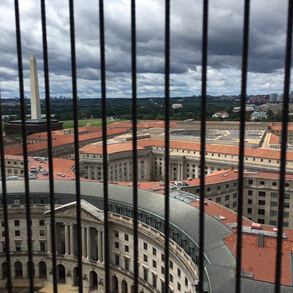 Old Post Office Tower - windows with wires