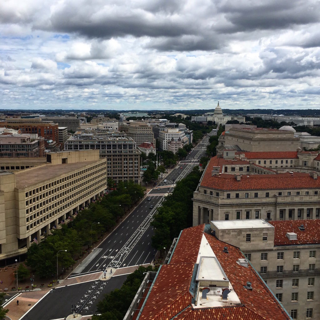 Old Post Office Tower - view of Capitol building