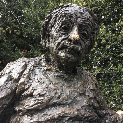 Einstein Memorial - Einstein's shiny nose