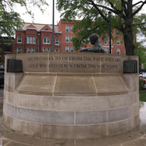 Back of Carter G. Woodson statue