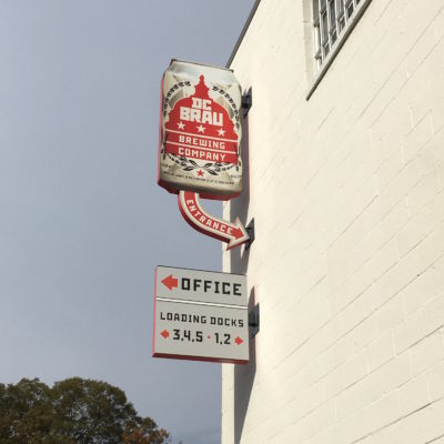 DC Brau - Brewery sign