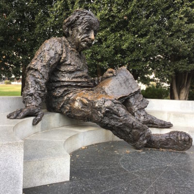 Einstein Memorial - Side view of the memorial