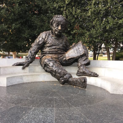 Einstein Memorial - Star Map at the base of the statue