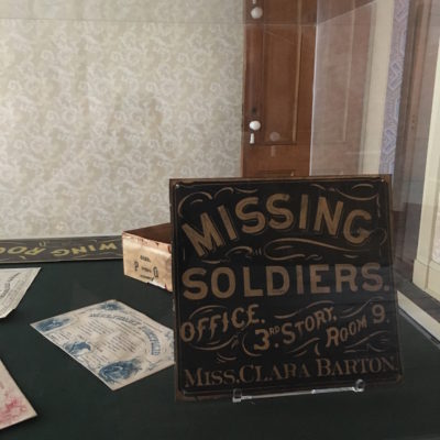 Clara Barton Missing Soldiers Office - Metal Sign