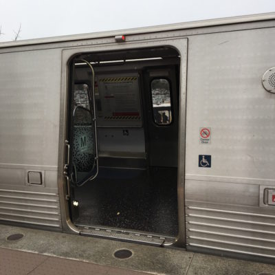 Navigating DC Metro by Wheelchair - Metro car door entrance