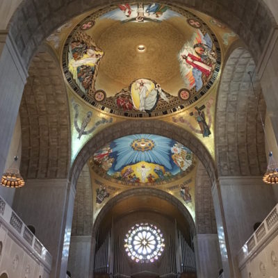 Basilica of the National Shrine of the Immaculate Conception - Redemption and Incarnation domes inside the cathedral