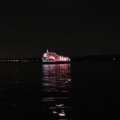 Holiday Boat Parade of Lights - Candy Cane Boat