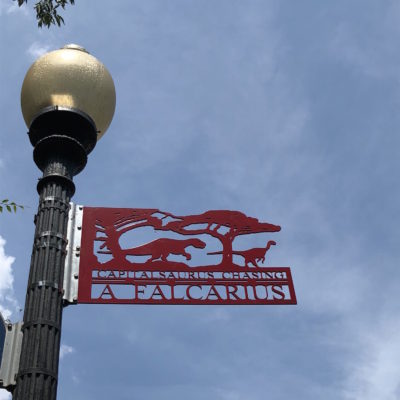 Capitalsaurus Court - Dinosaur Sign